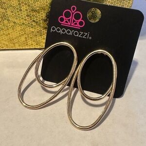 Paparazzi Gold Geometric Earrings